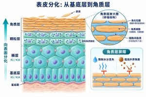 表皮分化 表皮分化专业示意图