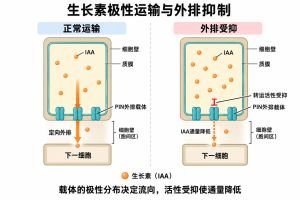 生长素传导抑制