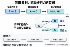 前摄抑制 前摄抑制专业示意图